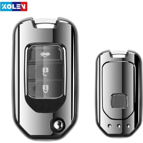 Soft TPU Car Remote Key Case Cover For Honda CivIc HRV CRV XRV Crider Odyssey 2015-2018 Remote Key Protection Fit Freed Carbon