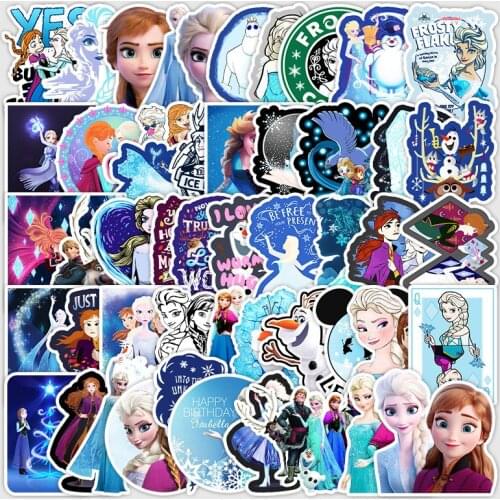 10/30/50Pcs/Set Disney sticker Frozen 2 princess Sophia graffiti stickers on scooters scooters suitcases cartoon stickers