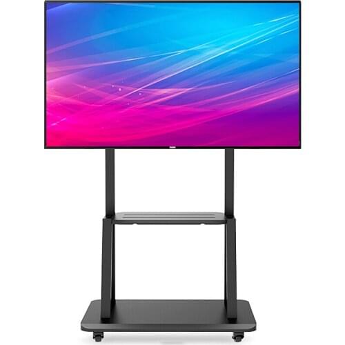 Mobile TV Cart with Adjustable Wheels and Shelf Rolling Trolley Mount Free Lifting TV Stand,TV Monitors for 32-65Inch LCD LED TV