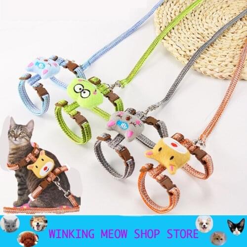 Cat Dog Adjustable Harness Walking Lead Leash For Puppy Interesting Shapes Kitten Accessories Vest Pet Supplies