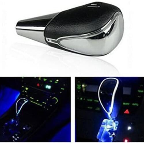 110mm Touch Activated Ultra Blue LED Light Illuminated Shift Knob,Fits for Most Cars with Button-Less Operated Shifter-Make