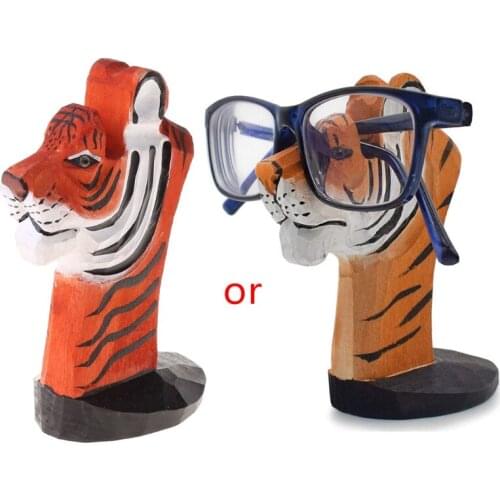 Animal Glasses Rack Hand Carve Wood Eyeglasses Spectacle Sunglasses Holder Stand Dropshipping