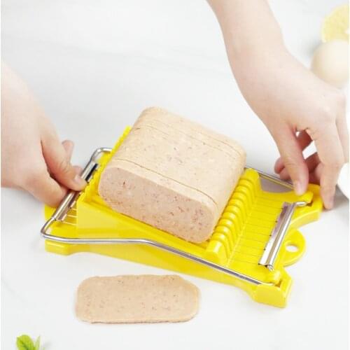 Meat Slicer Dry Sausage Slicer 10 Wires Stainless Steel Slicer Food Cutter Cheese Egg Vegetable Fruits Spam Cutter