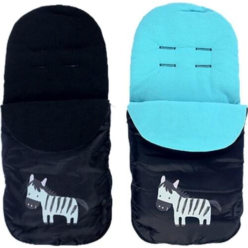 Baby Sleeping Bag Universal Baby Stroller Warm Foot Cover Autumn And Winter Plush Baby Carriage Sleeping Bag Outdoor Wind