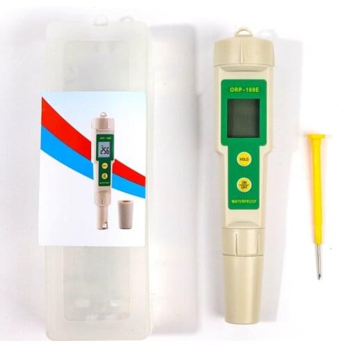 Waterproof ORP Meter ± 1999mg/LmV Digital ORP/Redox Tester Hydroponics Swimming Pool Aquarium Water Quality Monitor Pen Tester