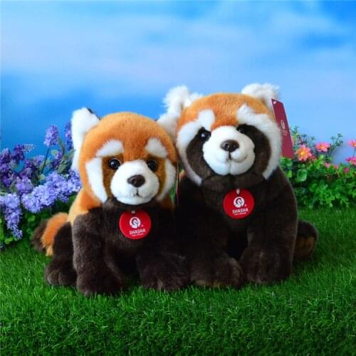 High Quality Real Life Red Panda Plush Toys Stuffed Animal Toy Soft Lifelike Lesser Panda Dolls Kids Toys