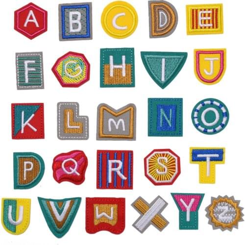 High-quality New Fashion 26 English Letter Patches Shoes Hats Bags Clothing Textile Accessories Patches