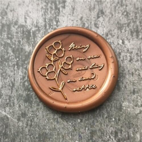 Plant wax seal stamp Fruit sealing wax stamp Wax Sealing Stamp for Wedding Invitation Copper wax seal stamp Head Wood Handle