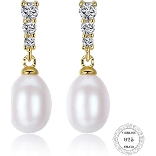 Pearl Drop with Zircon ,Thomas Style Glam Fashion Good Jewerly For Women,2020 New Ts Gift In 925 Sterling Silver Soul