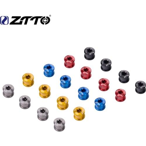 ZTTO 5PCS Chainring Bolt Bicycle Chainwheel Screws CNC 7075 Road MTB Bicycle Disc Screw For Crankset 5mm/7mm Bicycle Screws