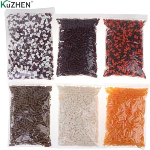 1000Pcs Colorful Empty Capsules Size 0# Hard Gelatine Empty Capsules Hollow Gelatin Capsules Joined Or Separated Capsules