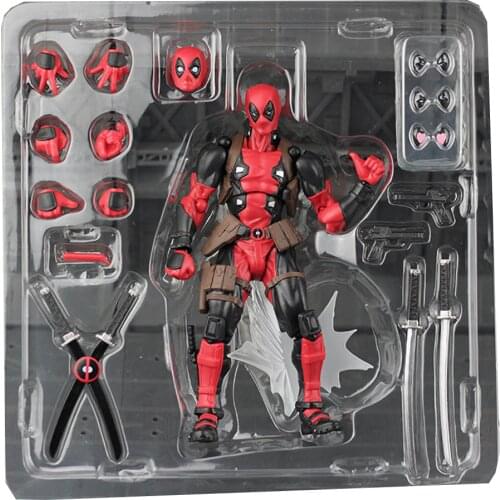 16cm Amazing Yamaguchi Series NO.001 Deadpool Superhero Action Figure Model Toy Doll Gift