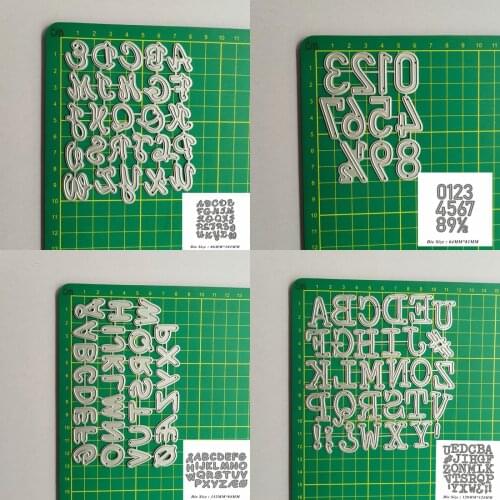 26Pcs English Letters Serial Metal Dies Cut Number New Cutting Dies Embossed DIY Stencil Paper Album Card Making