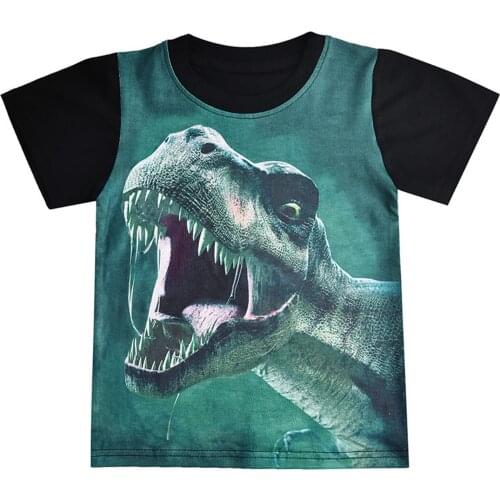 3D Dinosaur Printing T-shirt Kids Baby Boys Girls Tee Tops Short Sleeve Animal T Shirt 2021 Toddler Children Summer Clothing
