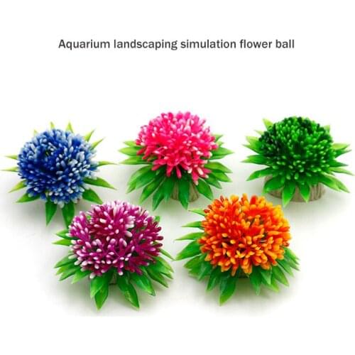 Aquarium Landscaping Simulation Water Plants Fish Tank Simulation Grass Decoration Fake Flowers Bonsai Sushi Decoration Plants