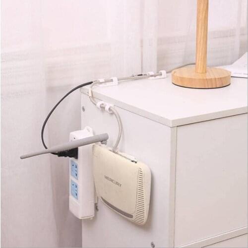 Seamless Punch-free Plug Sticker Holder Wall Fixer Power Strip Holders Storage for Sockets Wall Holders Shelf Stand Holder