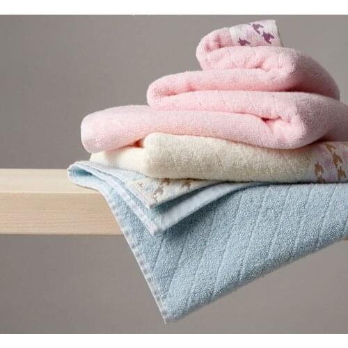 BitKan towels Three pieces of household cotton thickened absorbent face towel