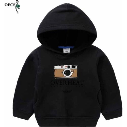 OFCS Brand Baby Boys Girls Hoodies Clothes Children Autumn Thick Sweatshirts Toddler Casual Sweater Kids Plus Velvet Top Costume
