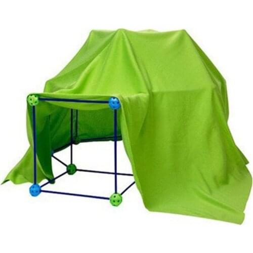 Kids Construction Fort Building Kit Building Your Own Den Play Tent DIY Toy