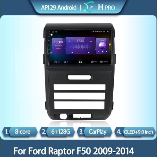 For Ford Raptor F50 2009-2014 car smart multimedia video player Raptor 4G GPS navigation radio Android 10.0