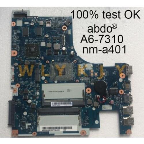For Lenovo g51-35 bmwq3/bmwq4 nm-a401 Notebook PC motherboard a6-7310 2G discrete graphics 100% test OK
