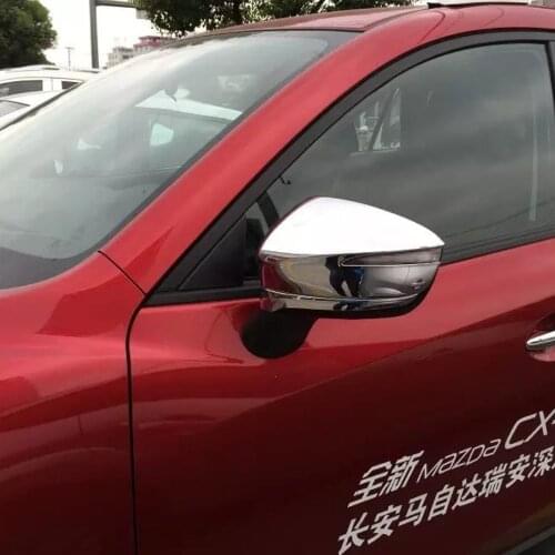 For Mazda CX-3 CX3 2015 2016 2017 2018 2019 2020 ABS Chrome Side Door Rearview Mirror Cover Trims Car Accessories