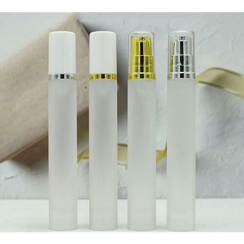 15ML frosted airless press pump bottle for lotion emulsion serum eye cream skin care cosmetic packing