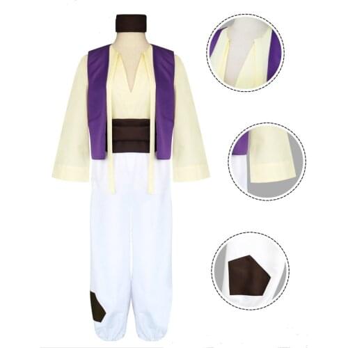 Hallowen genie costume pants for men aladdin costumes for adults Aladdin adult cosplay costumes
