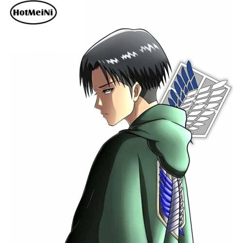 HotMeiNi 13cm x 10.5cm For Attack on Titan Personality Car Sticker Waterproof Decal Scratch-proof Decals Car Accessories Decor