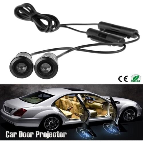 Logo de projecteur de lumière de bienvenue de porte de voiture pour RAM OPEL lada citroën MUSTANG FOCUS Cruze Peugeo