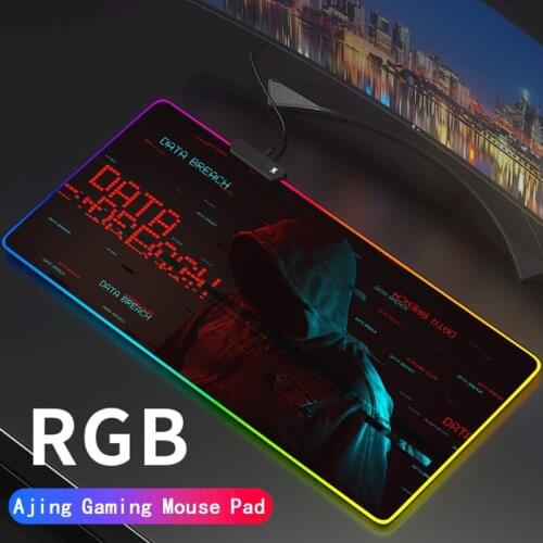 Hacker Gaming Mouse Pad Deco Gaming Lights Slipmat Rgb Rug Play Mat XXXXXXXXXX Backlight Pc Gamer