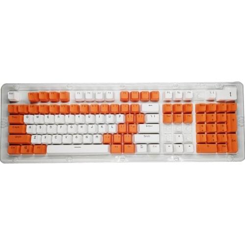 Cool Summer Orange Sparkling Water Theme Matching Color Custom Doubleshot PBT Keycaps For Mechanical Keyboard