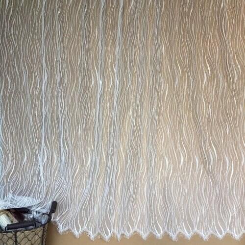 GLace 3M/Lot african lace fabric 2018 high quality lace eyelash lace fabric wedding veil dress dress skirt material TX657