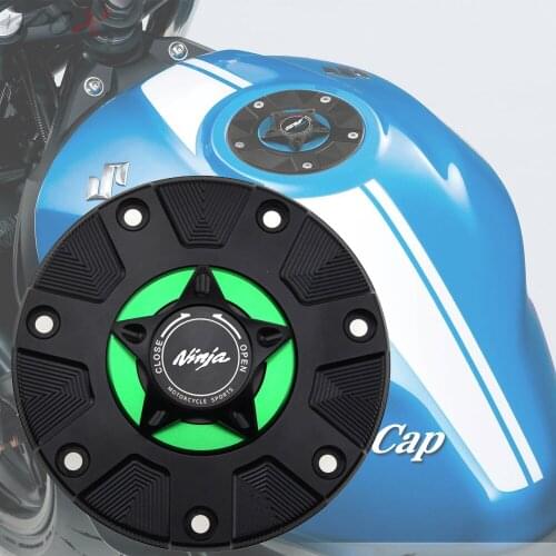 Gas Fuel Tank Cover for Kawasaki Ninja 500/500R/EX500/GPZ500/GPZ500S All Years Motorcycle CNC Aluminum Oil Cap Motorbike