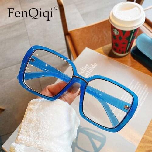 Square Sunglasses Big Frame Women Sun Glasses Oval Luxury Brand Designer Vintage Oversized Blue Light Eyeglasses Frames Opyical