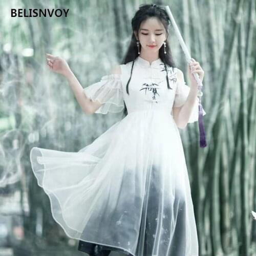 2021 New Traditional Fairy Hanfu For Women Dress Dance Costume Clothing Tang Dynasty Ancient Costume Chinese Lovely Style