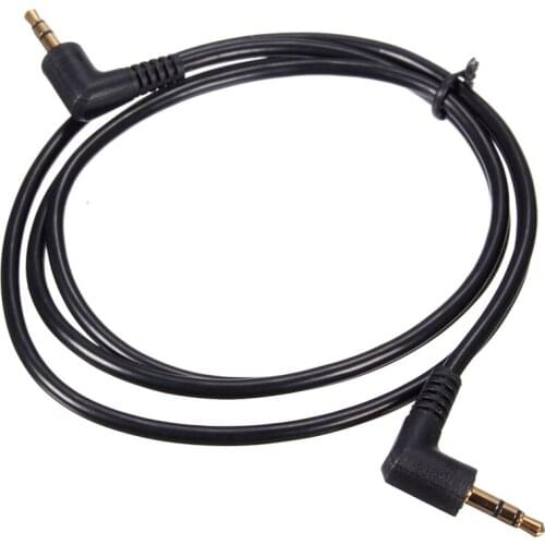 Factory wholesalerBest Promotion 1m 3.5mm Right Angle Mini Plug Stereo Aux Audio Headphone Extension Cable Wire Stereo Cable
