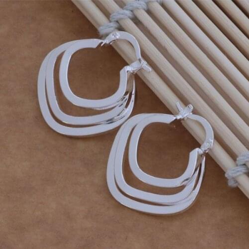 Wholesale sterling Earrings fashion jewelry 3-wire Earrings for Women Lady Girl Gifts ES-AE089 European American Style
