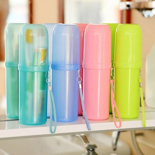 Travel Portable Toothbrush Toothpaste Holder Storage Case Box Organizer Household Storage Cup Outdoor Holder Bathroom Accessorie