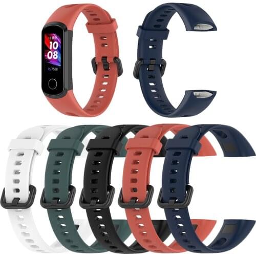 Watch Strap Silicone Smart Bracelet Wearing Accessories Wristband Outdoor Shopping for Honor Band 5i Huawei Band 4