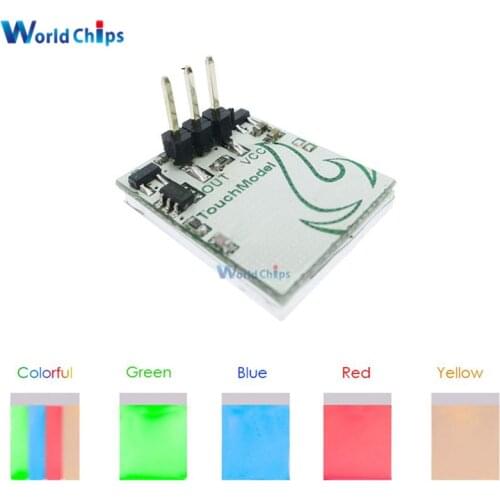 Blue Red Green Yellow Colorful color Capacitive Touch Switch Module 2.7V-6V Strong Anti-interference LED Board HTTM Series