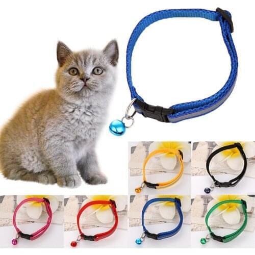 Reflective Bell Dog Cat Pet Collar Kitten Chihuahua Adjustable Small Dog Collar Pet Product Accessories