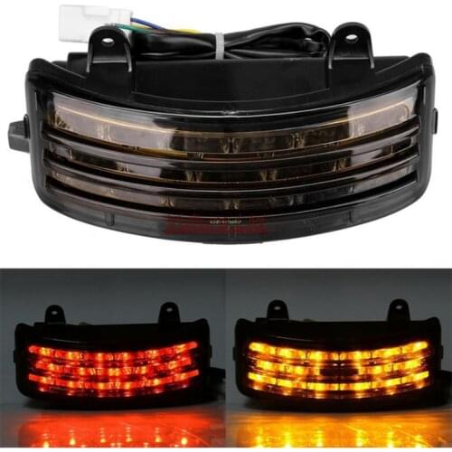 Tri-Bar LED Rear Fender Brake Light Turn Signal Lamp Taillight For Harley Touring FLHX FLTRX