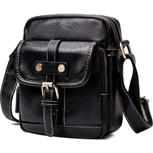 Yesetn Bag 03062021 Mens retro small bag single shoulder bag cross body business bag
