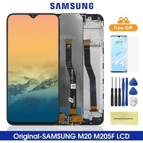 6.3'' M20 Lcd For Samsung Galaxy M20 2019 LCD Display Touch Screen With frame Digitizer Parts For Samsung M205 M205F M205G/DS