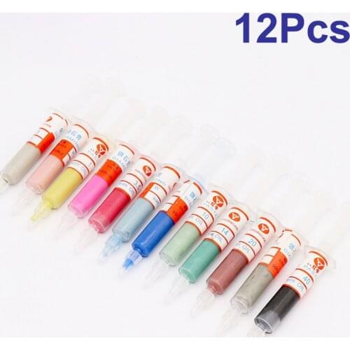 12pcs/lot W0.5-w40 Mesh 320~10000 Diamond Polishing Lapping Paste Compound Syringes Micron Glass Metal Grinding Factory Supply