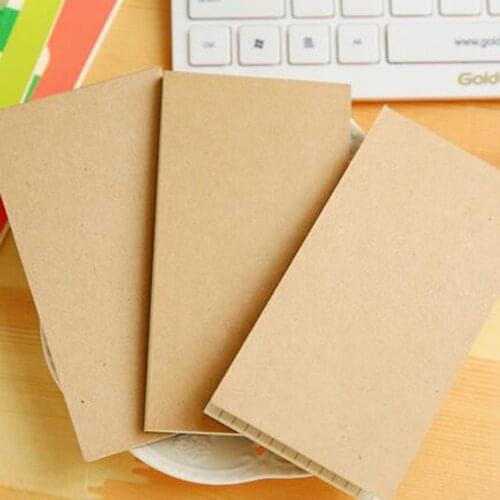 3 Pack Vintage Kraft Cover Notebook Drawing Scrawl Notepad Travel Journal Sketchbook Diary Memo Book With Blank Paper 50 Sheets