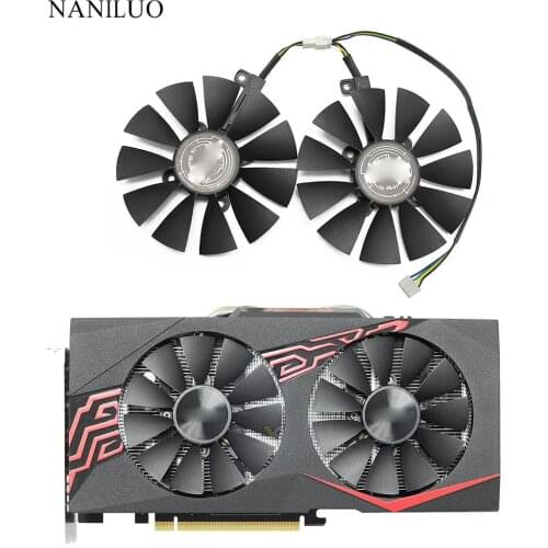 88mm FDC10U12S9-C EX-RX570 GTX 1060/1070 DUAL GPU Cooler Fan For ASUS AREZ-EX-RX570-8G/4G Video Graphics Card Cooling