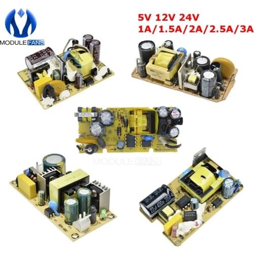AC-DC 100V-240V to 5V 2A/2.5A 12V 1A/2A/3A 24V 1.5A Switch Power Supply Module Overvoltage Overcurrent Short Circuit Protection