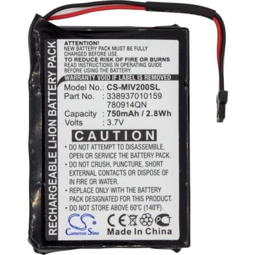 CameronSino for MITAC Mio Moov 200 Mio Moov 200e Mio Moov 200u Mio Moov 210 338937010159 780914QN battery